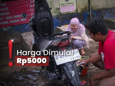 Viral Tempat Cuci Kendaraan Murah, Ternyata Dilakukan Sendiri 