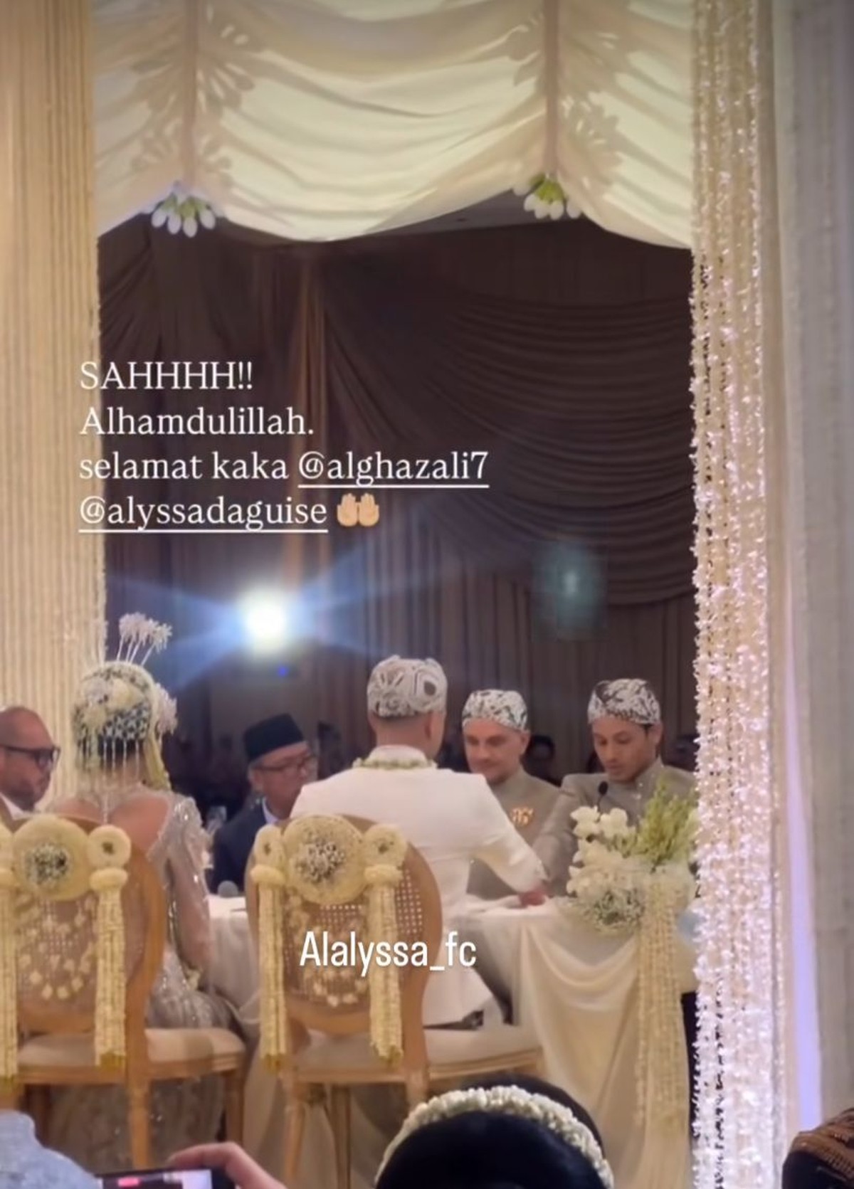 Pernikahan Al Ghazali dan Alyssa Daguise