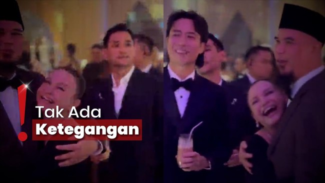 BCL dan Vidi Santai Ketemu Ketua AKSI, Ahmad Dhani di Resepsi Al