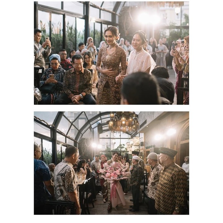 <p>Melalui unggahan di Instagram, Arbani mengunggah foto-foto lamaran yang berlangsung secara tertutup. Acara tersebut hanya dihadiri oleh orang terdekat keduanya, seperti keluarga dan kerabat dekat. (Foto: Instagram @arbaniyasiz)</p>