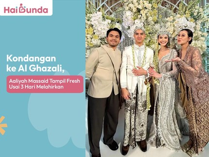 Datang ke Pernikahan Al Ghazali, Aaliyah Massaid Tampil Fresh Usai 3 Hari Melahirkan