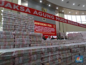 Penampakan Uang Rp 11,8 T Hasil Sitaan Kasus Ekspor CPO Wilmar
