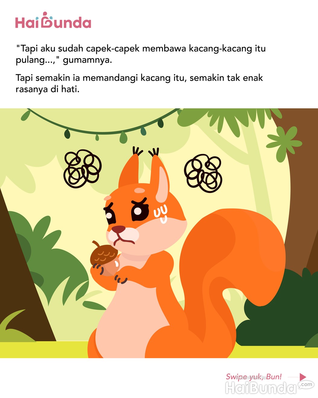Cerita Fabel&colon; Tupai Sora dan Kacang yang Ditukar