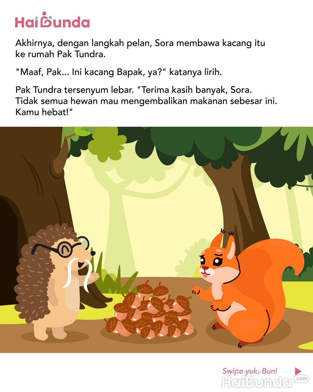 Cerita Fabel&colon; Tupai Sora dan Kacang yang Ditukar