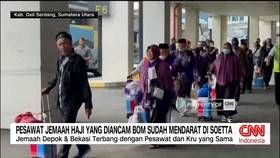 VIDEO: Pesawat Jemaah Haji yang Diancam Bom Sudah Mendarat di Soetta