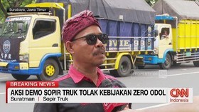 VIDEO: Aksi Demo Sopir Truk Tolak Kebijakan Zero ODOL