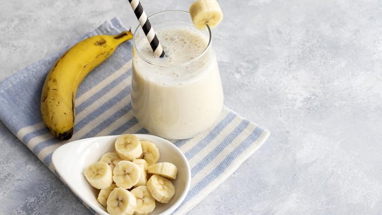 Ilustrasi milkshake pisang
