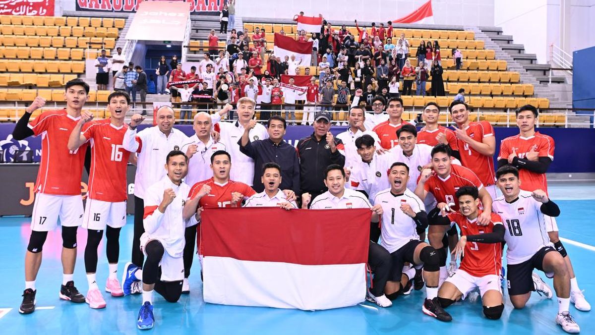 Viral Video Timnas Voli Nyanyi 'Tanah Airku' usai Libas Thailand