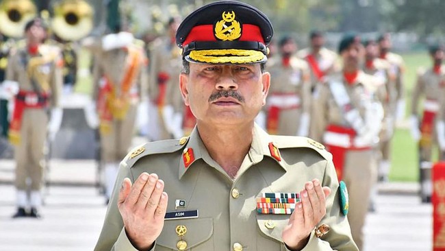Kepala Staf Angkatan Darat Pakistan Asim Munir didemo saat tiba di AS lantaran dituding sebagai 'diktator'.