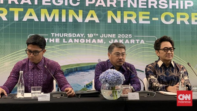 Pertamina Akuisisi 20% Saham Perusahaan EBT Filipina Senilai Rp1,96 T Pertamina NRE mengakuisisi 20 persen saham perusahaan EBT asal Filipina, Citicore Renewable Energy Corporation (CREC), senilai Rp1,96 triliun.