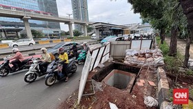 FOTO: Penampakan Proyek Galian yang Kerap Bikin Macet di Jakarta