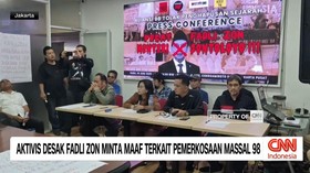 VIDEO: Aktivis Desak Fadli Zon Minta Maaf Soal Pemerkosaan Massal 98