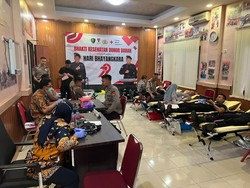 Sambut Hari Bhayangkara Ke-79, Brimob Polda Metro Gelar Aksi Donor Darah