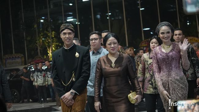 Momen El Rumi dan Syifa Hadju Sambut Puan Maharani di Ngunduh Mantu