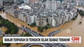 VIDEO: Banjir Terparah di Tiongkok Sejak Seabad Terakhir