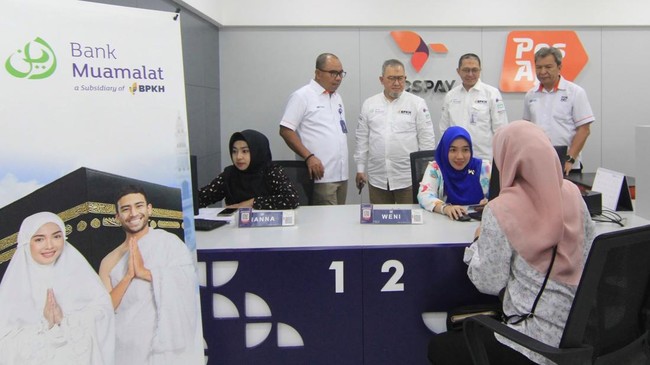 Bank Muamalat dan PosIND meluncurkan layanan pembukaan Rekening Tabungan Jemaah Haji (RTJH) di ribuan Kantor Pos dan ratusan ribu Agenpos seluruh Indonesia.