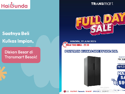 Saatnya Beli Kulkas Impian, Diskon Besar di Transmart Besok!