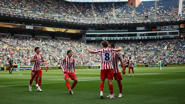 Atletico Madrid Hajar Sounders Atletico Madrid sukses mengalahkan Seattle Sounders 3-1 dalam pertandingan Grup B FIFA Club World Cup atau Piala Dunia Antarklub 2025.