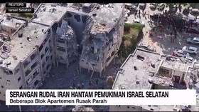 VIDEO: Serangan Rudal Iran Hantam Pemukiman Israel Selatan