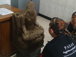Warga di Kediri Temukan Diduga Arca 4 Wajah Saat Gali Kebun Tebu