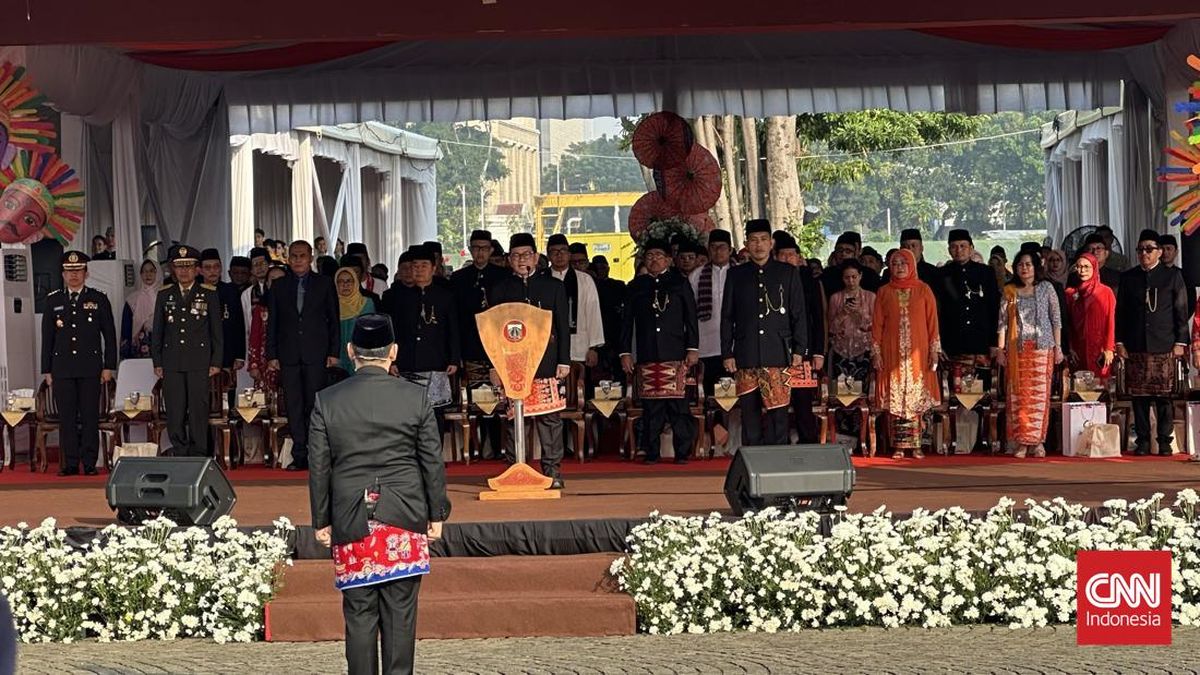 Lagu Si Doel Anak Betawi Meriahkan Upacara HUT Jakarta di Monas