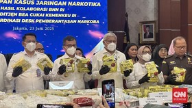BNN dan Bea Cukai Ungkap 172 Kasus dan Sita 638,8 Kg Narkoba