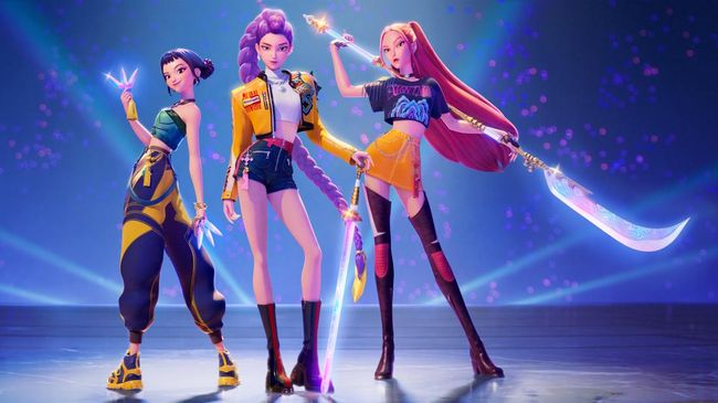 Sinopsis Kpop Demon Hunters tentang bintang Kpop gunakan identitas rahasia sebagai pemburu iblis demi selamatkan penggemar.