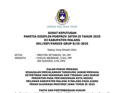 Panpel Laga Kabupaten Malang Vs Kota Kediri Disanksi Akibat Ulah Suporter
