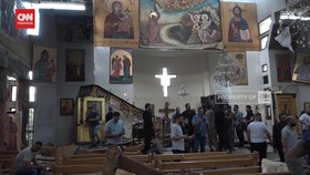 VIDEO: Bom Bunuh Diri di Gereja Suriah, 20 Tewas. Pelaku Diduga ISIS