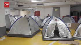 VIDEO: Dihujani Misil Iran, Warga Tel Aviv Berlindung ke Basement Mal