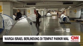 VIDEO: Warga Israel Berlindung di Tempat Parkir Mal