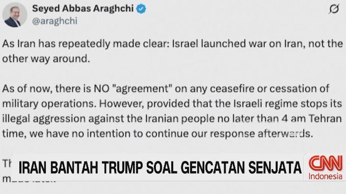 VIDEO: Iran Bantah Trump Soal Gencatan Senjata