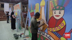 FOTO: Pelatihan Seni Mural Gratis Warga Jakarta