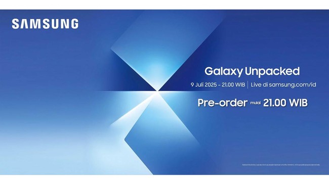 Samsung bakal segera merilis ponsel lipat terbarunya Galaxy Z Fold 7 pada 9 Juli mendatang. Intip bocoran spesifikasi ponsel ini.