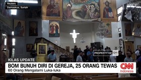 VIDEO: Bom Bunuh Diri di Gereja Damaskus, 25 Orang Tewas