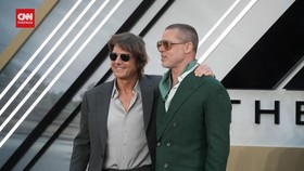 VIDEO: Tom Cruise dan Brad Pitt, Para Pria Matang Bintang Premier F1