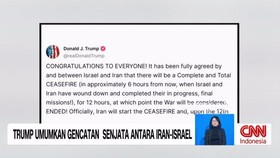 VIDEO: Trump Umumkan Gencatan Senjata Antara Iran-Israel