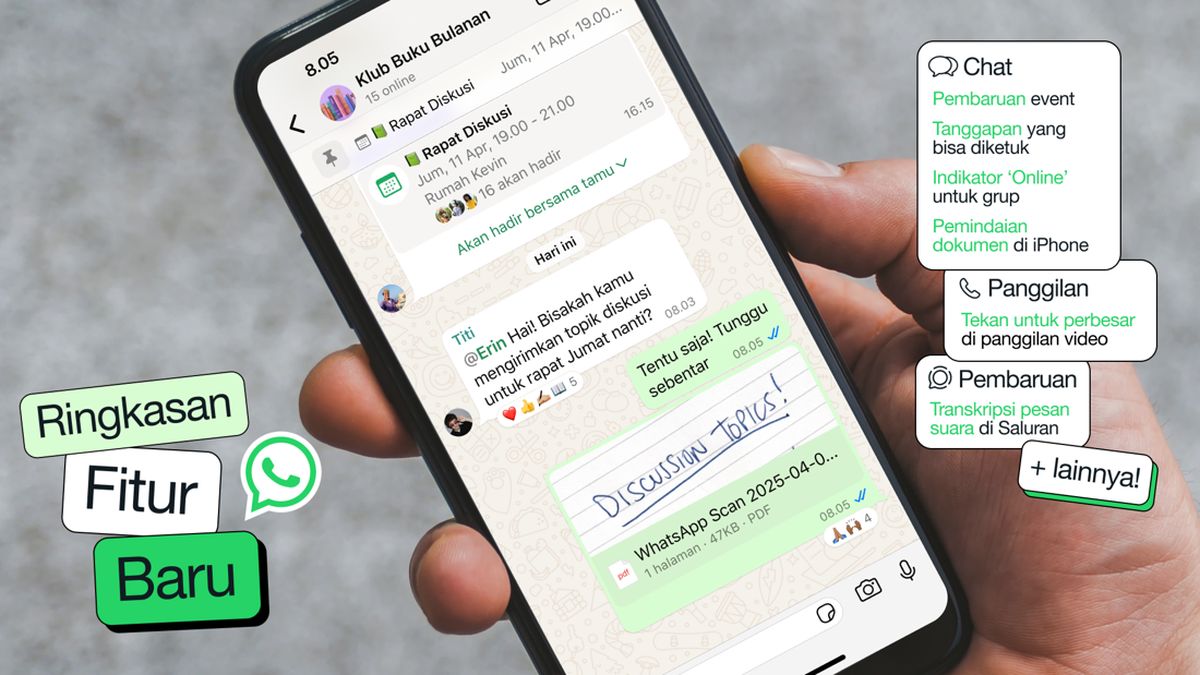 Mau Lihat Status Online di Grup WA? Begini Caranya