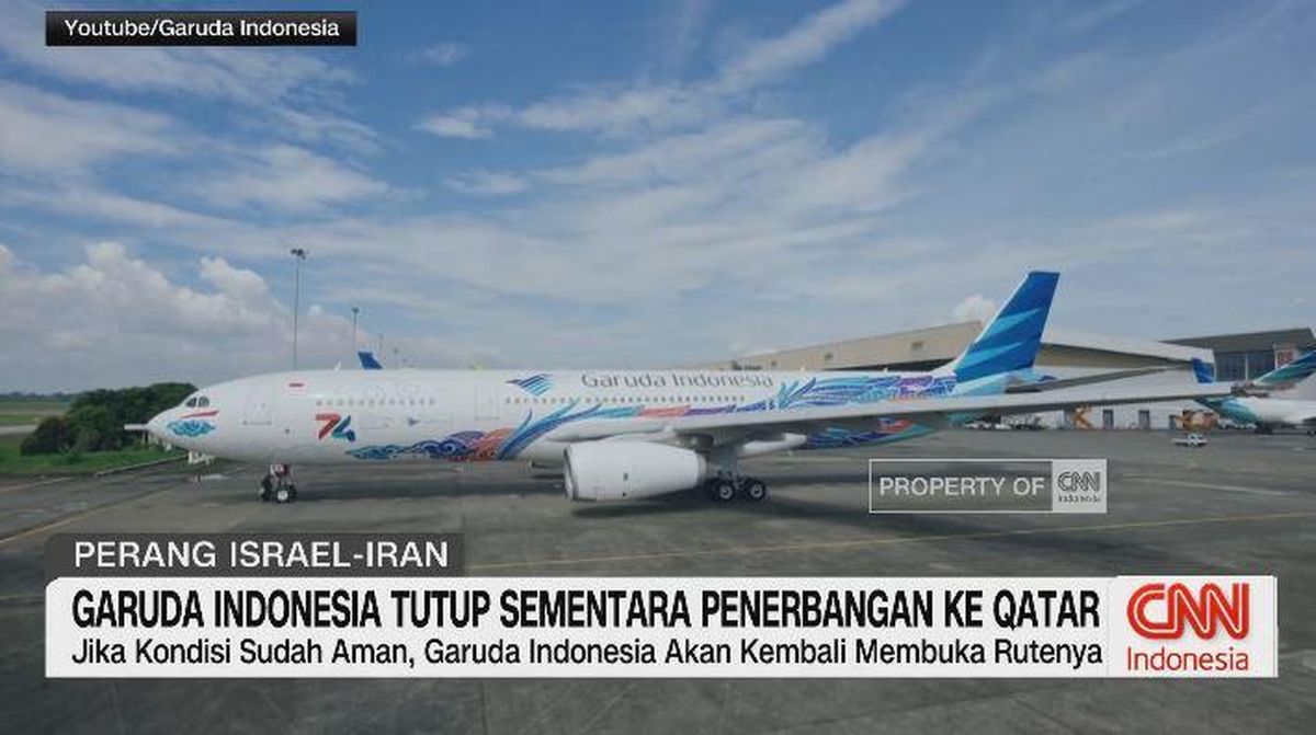 VIDEO: Garuda Indonesia Tutup Sementara Penerbangan ke Qatar