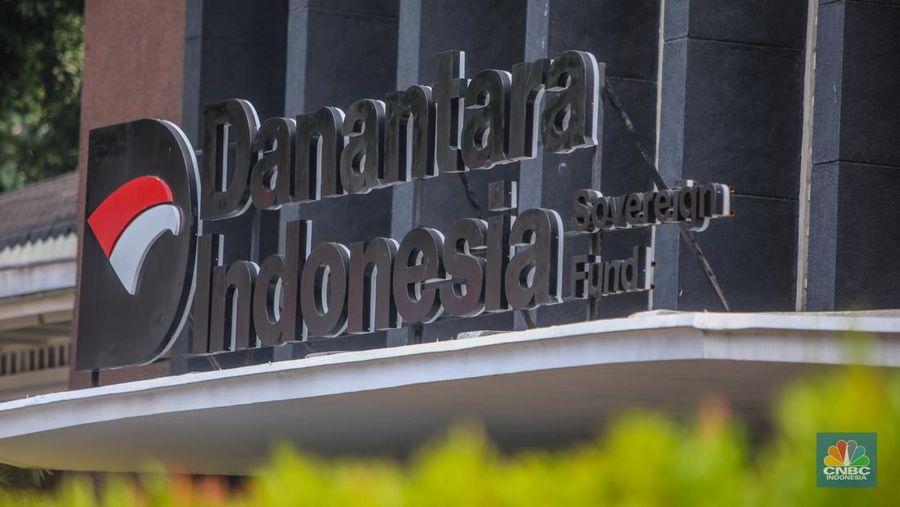 Gedung Danantara Jakarta. (CNBC Indonesia/Faisal Rahman)