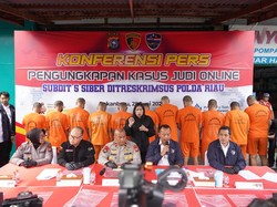 Polda Riau Bongkar Judi Online Higgs Domino Beromzet Rp 3,6 M