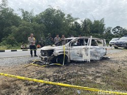 Polisi Beberkan Hasil Autopsi Jasad dalam Xenia yang Terbakar di Bangka Tengah