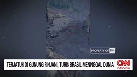 VIDEO: Terjatuh di Gunung Rinjani, Turis Brasil Meninggal Dunia