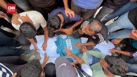 VIDEO: Pilu Warga Gaza di Pemakaman Jurnalis yang Tewas Dibunuh Israel