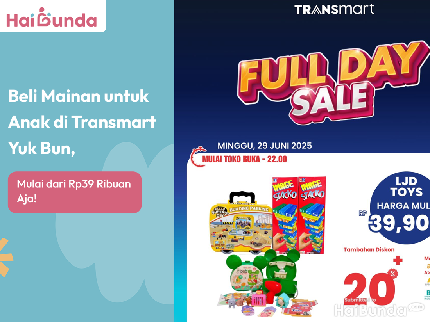 Beli Mainan untuk Anak di Transmart Yuk Bun, Mulai dari Rp39 Ribuan Aja!