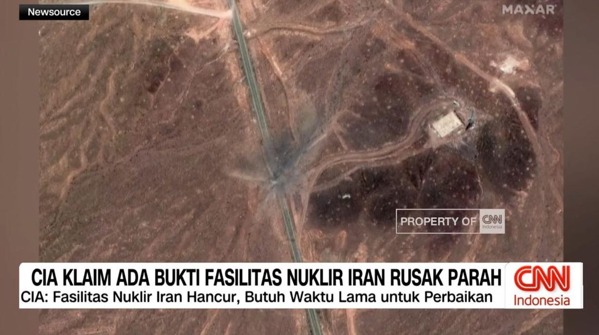VIDEO: CIA Klaim Ada Bukti Fasilitas Nuklir Iran Rusak Parah