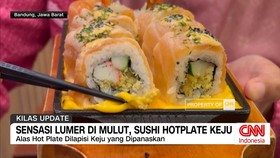 VIDEO: Sensasi Lumer di Mulut: Sushi Hotplate Keju
