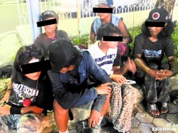 Satpol PP Tarakan Tertibkan Anak Punk yang Keliaran di Lampu Merah