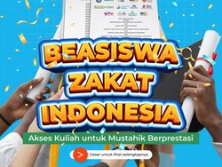 Pendaftaran Beasiswa Zakat Indonesia Dibuka, Dibiayai Kuliah hingga Lulus!