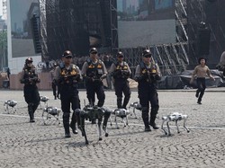 Robot Humanoid-K9 Diperkenalkan di HUT Bhayangkara, Wujud Modernisasi Polri
